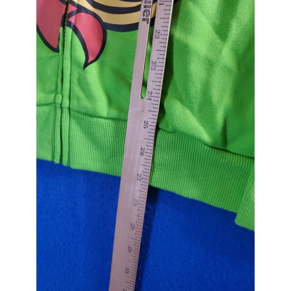Teenage Mutant Ninja Turtles Rafael Zip Up Hoodie Green Men's Size Small NEW - Picture 12 of 15